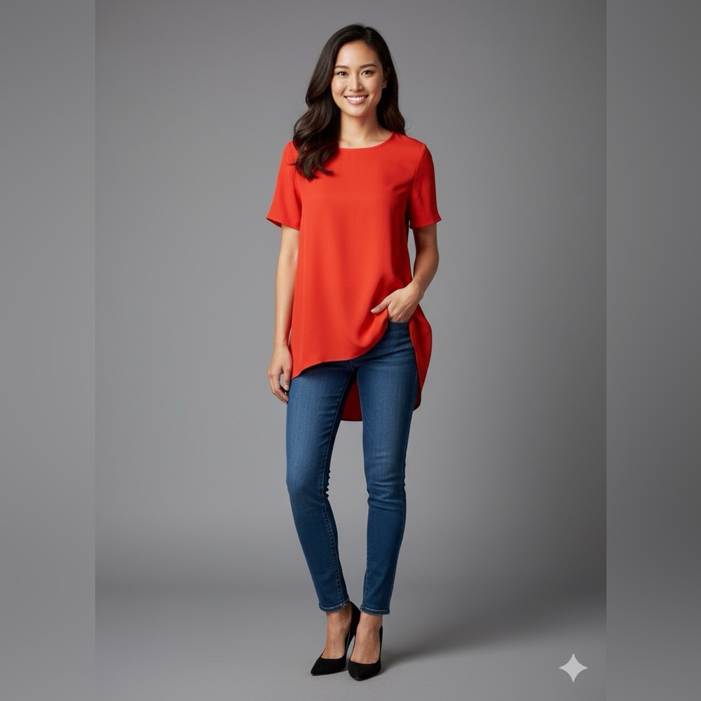 Nwt H&M red tunic style top